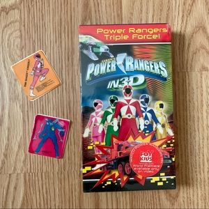 Vintage Power Rangers in 3D VHS Tape & Stickers